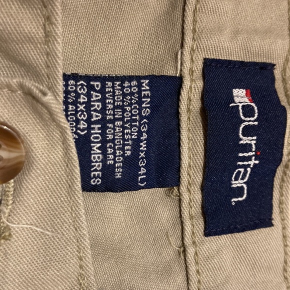 Men's Puritan Khaki Slacks, 34W x34L - Picture 3 of 4
